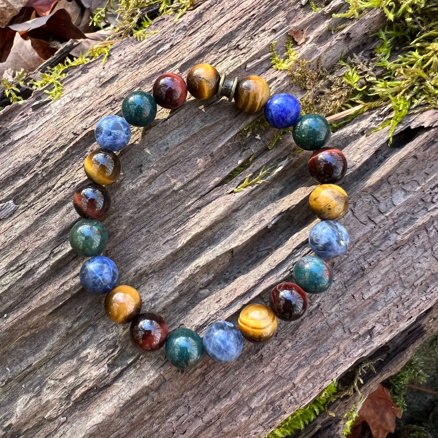Deep Woods Bracelet- Crystal beads