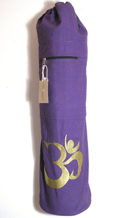 Yoga Bag - OMSutra OM Shiva Mat Bag -Drawstring 100% Cotton