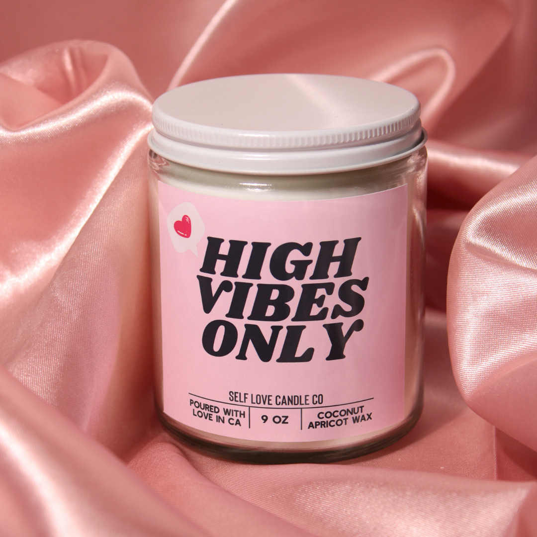 "High Vibes Only" Candle