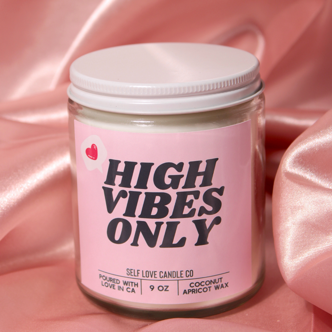 "High Vibes Only" Candle