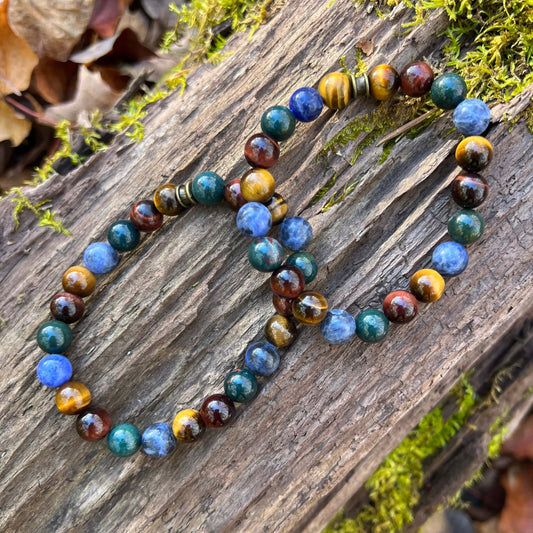 Deep Woods Bracelet- Crystal beads
