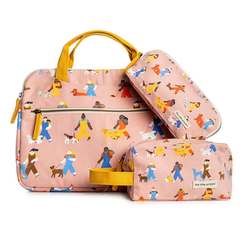 🐾✨ Girl’s Best Friend Bag Bundle – Fair Trade | Organic Cotton | Artist-Designed Set